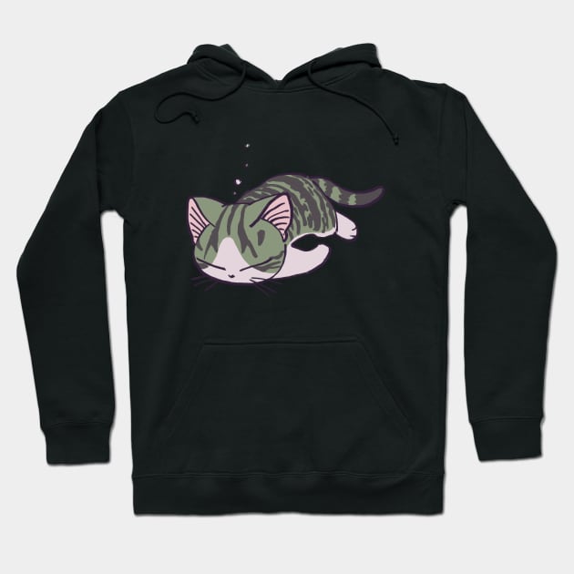 I draw pink pastel sleepy chi the kitten 4 / Chi's sweet home Hoodie by mudwizard